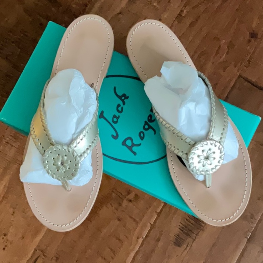 Jack Rogers Rio Sandal platinum